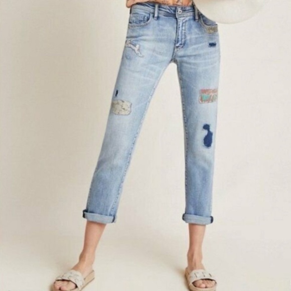 Anthropologie Pilcro Patchwork Jeans